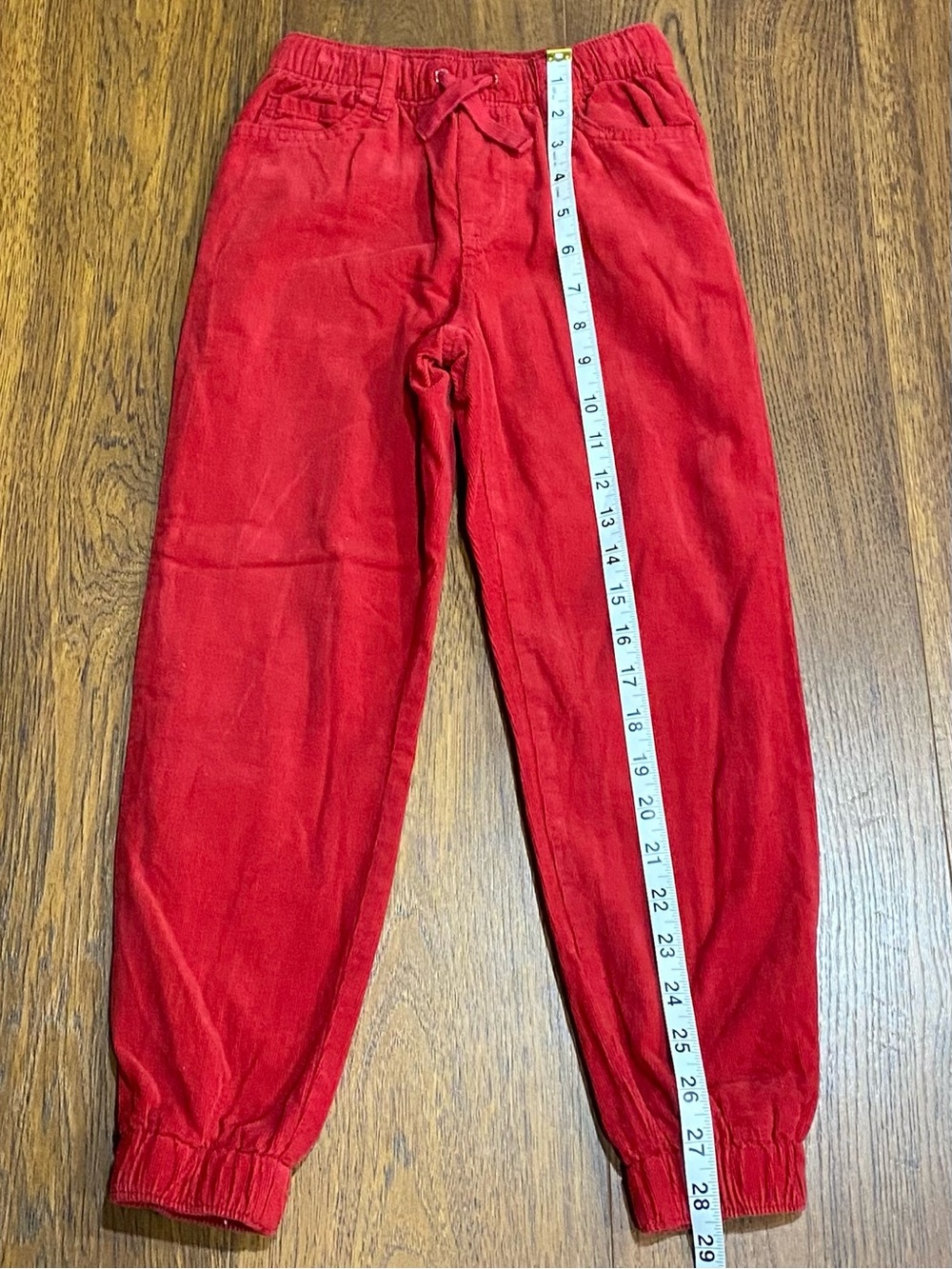 Gymboree Boys Red Corduroy Lined Joggers Size 6 - Picture 7 of 8